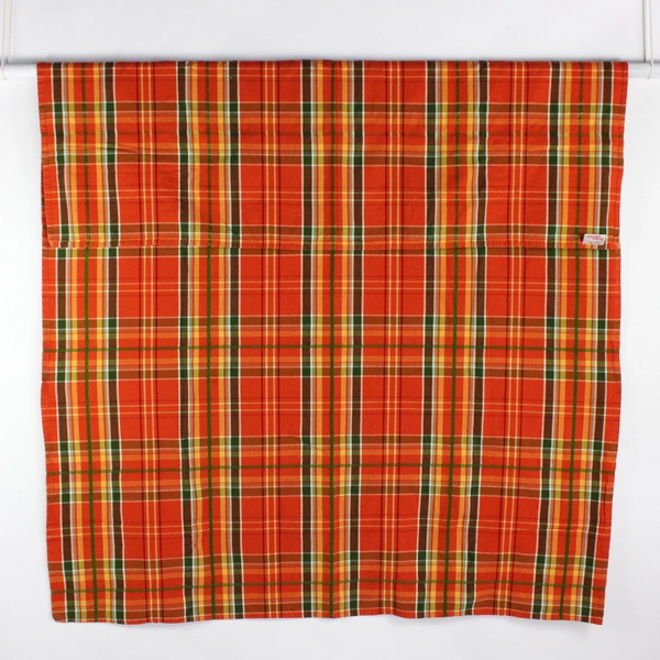Wal-Mart Better Homes & Gardens Table Cloth Orange/Green Plaid 56" x 73.5"