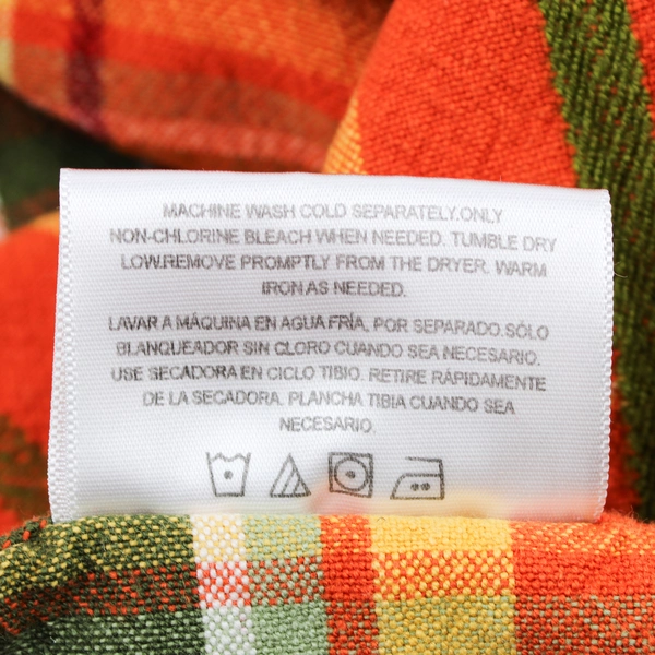 Wal-Mart Better Homes & Gardens Table Cloth Orange/Green Plaid 56" x 73.5"