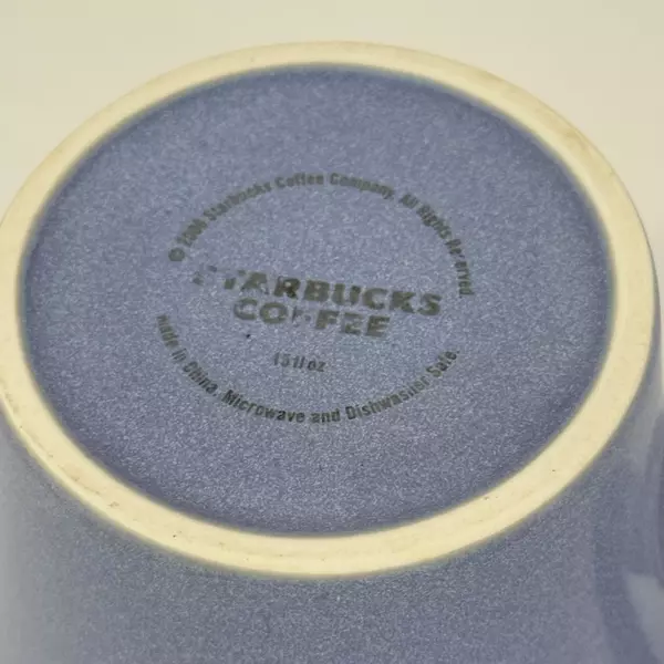 Starbucks XO Periwinkle Blue 2006 Valentine Mug Hugs and Kisses Vintage Cup