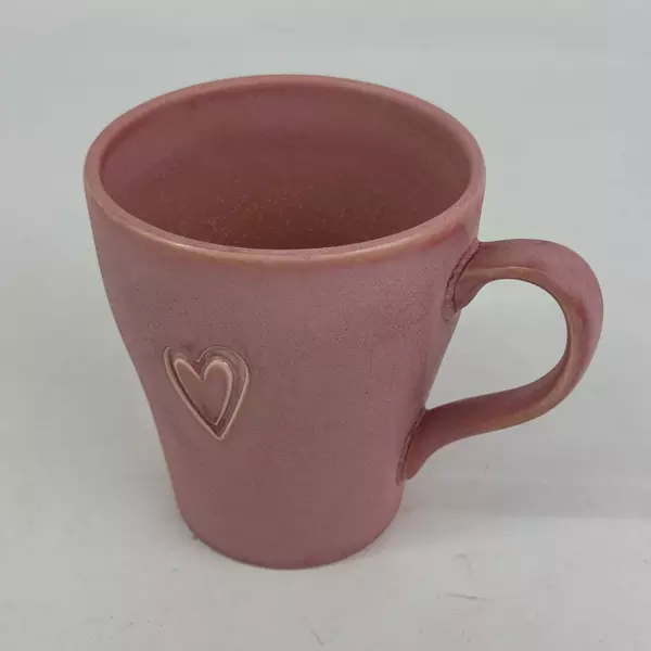 Starbucks Pink Valentines Day 2006 Coffee Mug with Carved Heart Collectible