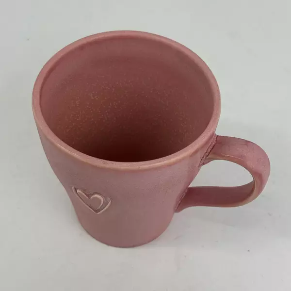 Starbucks Pink Valentines Day 2006 Coffee Mug with Carved Heart Collectible