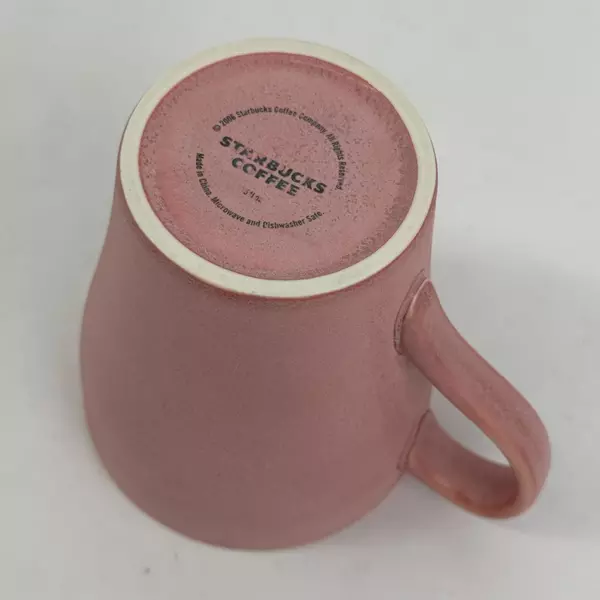 Starbucks Pink Valentines Day 2006 Coffee Mug with Carved Heart Collectible