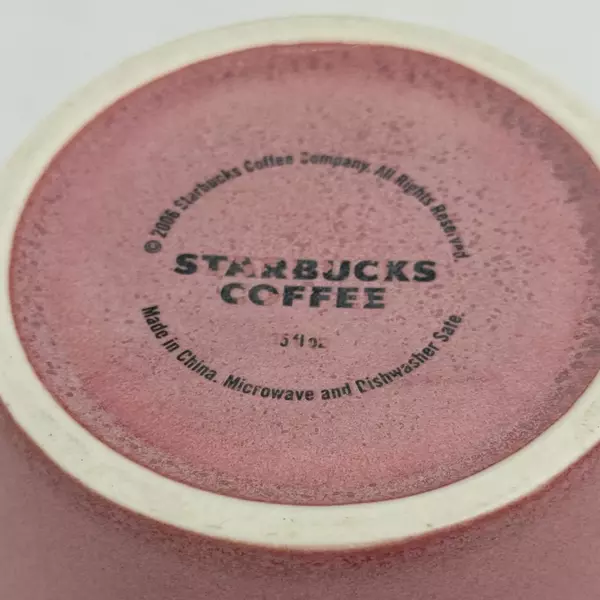 Starbucks Pink Valentines Day 2006 Coffee Mug with Carved Heart Collectible