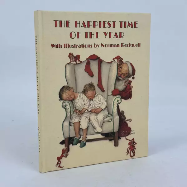 The Happiest Time of the Year Book Norman Rockwell Hallmark Christmas 1973