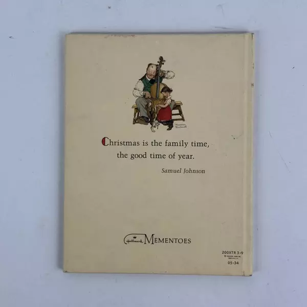 The Happiest Time of the Year Book Norman Rockwell Hallmark Christmas 1973