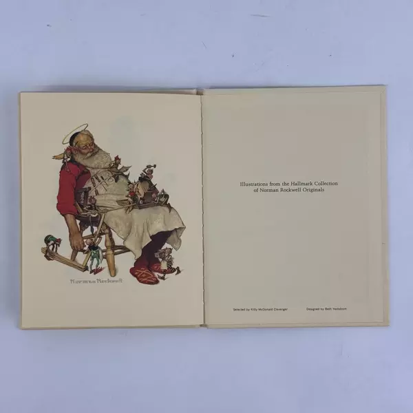 The Happiest Time of the Year Book Norman Rockwell Hallmark Christmas 1973