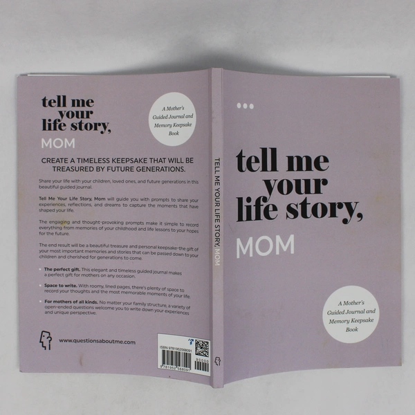 Tell Me Your Life Story Mom A Mother’s Guided Journal Unused 2021 Paperback