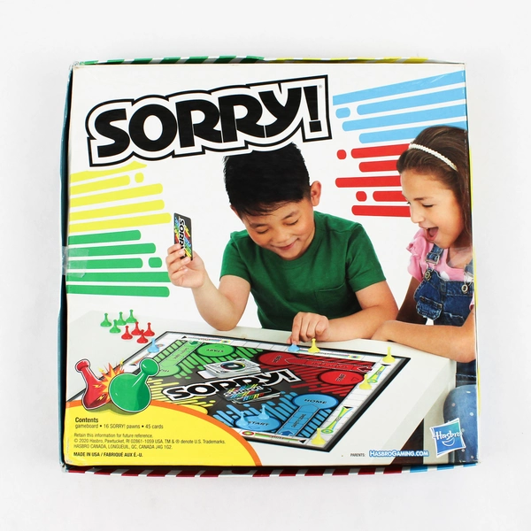 2020 Hasbro Sorry! Board Game Missing One Card