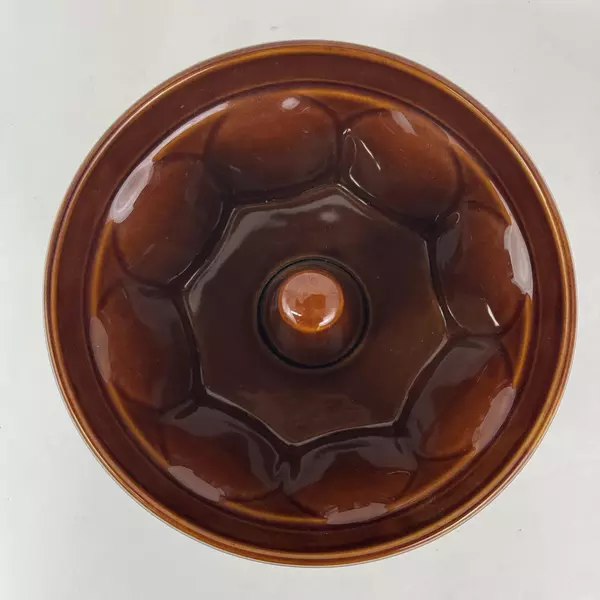 Vintage Williams Sonoma Ceramic Monkey Bread Mold Brown