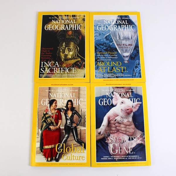 1999 National Geographic Magazine Complete Collection Set of 12