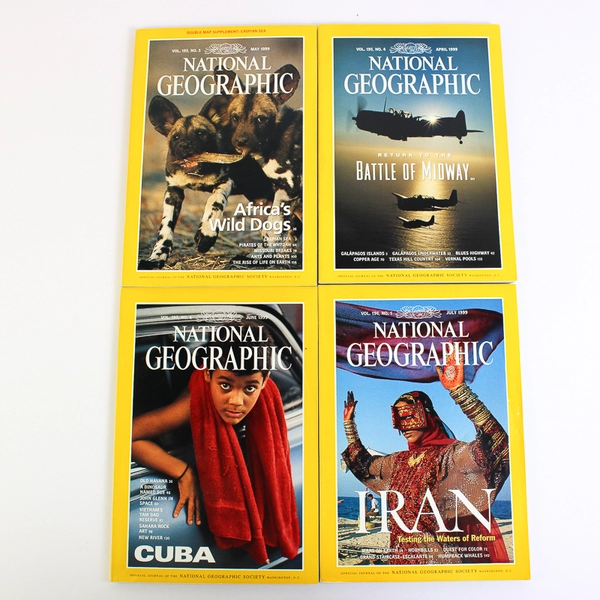 1999 National Geographic Magazine Complete Collection Set of 12
