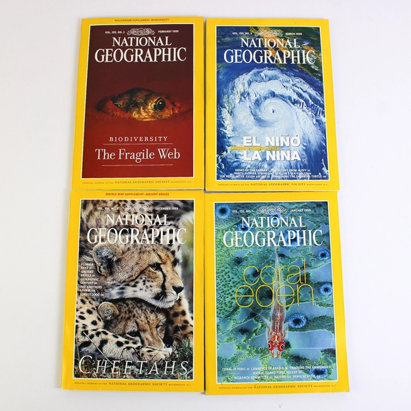 1999 National Geographic Magazine Complete Collection Set of 12