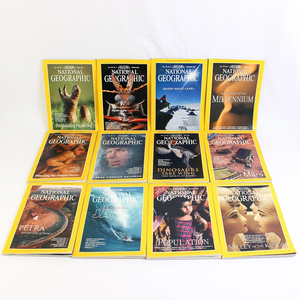 1998 National Geographic Magazine Complete Collection Set of 12