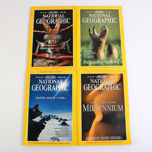1998 National Geographic Magazine Complete Collection Set of 12