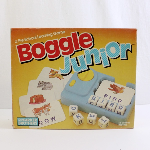 Vintage 1988 Parker Brothers Boggle Junior Educational Game Flawed