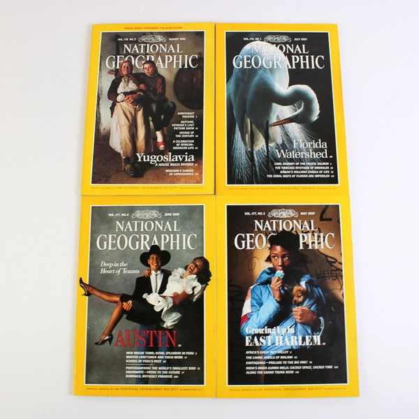 1990 National Geographic Magazine Complete Collection Set of 12