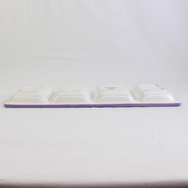 Sango Sangria By Sue Ziplin Ceramic Pattern 4-Part Relish Dish 18" x 6.25"