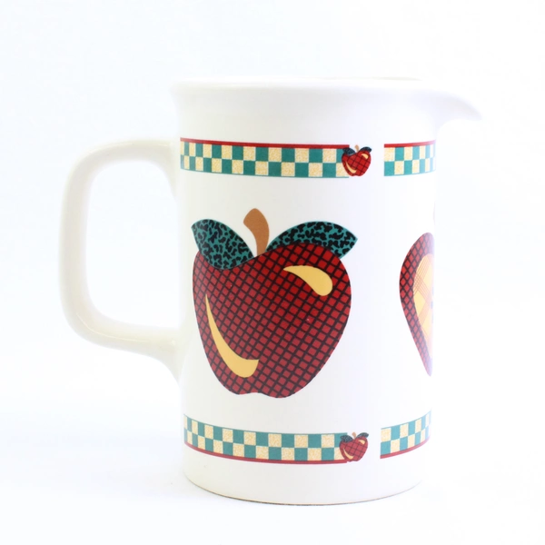 Tabletops Unlimited "A" Is For Apple (Ceramic) Pattern 32 Oz Pitcher 6.75" Tall