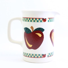 Tabletops Unlimited "A" Is For Apple (Ceramic) Pattern 32 Oz Pitcher 6.75" Tall