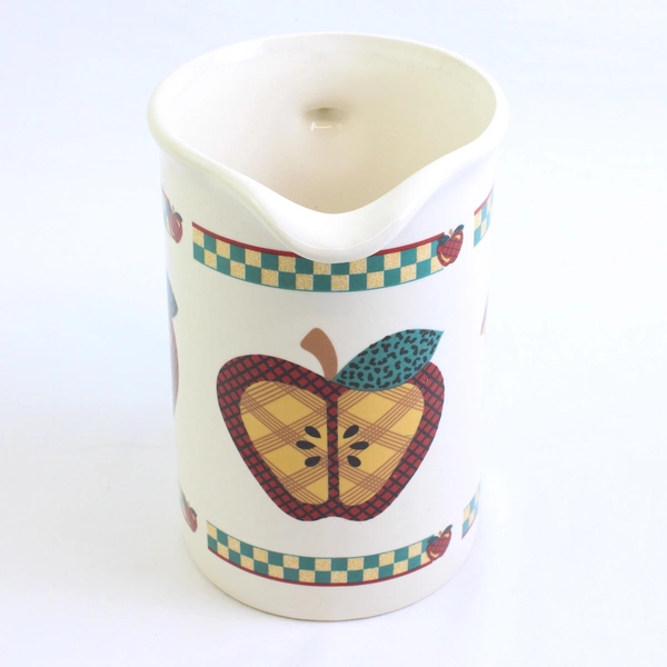 Tabletops Unlimited "A" Is For Apple (Ceramic) Pattern 32 Oz Pitcher 6.75" Tall