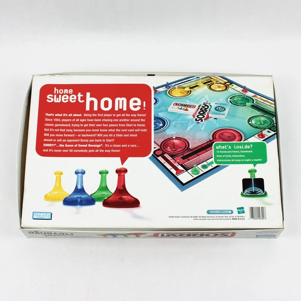 2003 Parker Brothers Sorry! Family Complete Board Game Flawed