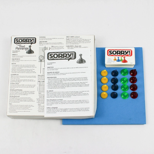 2003 Parker Brothers Sorry! Family Complete Board Game Flawed