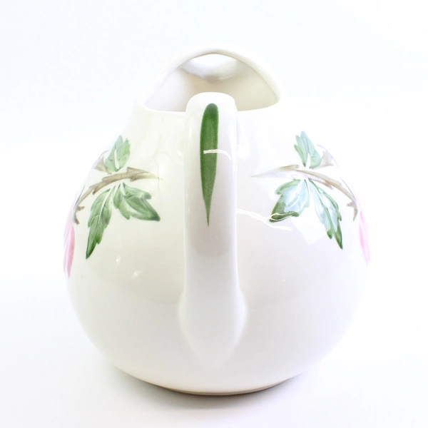 Continental Kilns Green Arbor Ball Floral Ceramic Water Pitcher 6.5" Tall