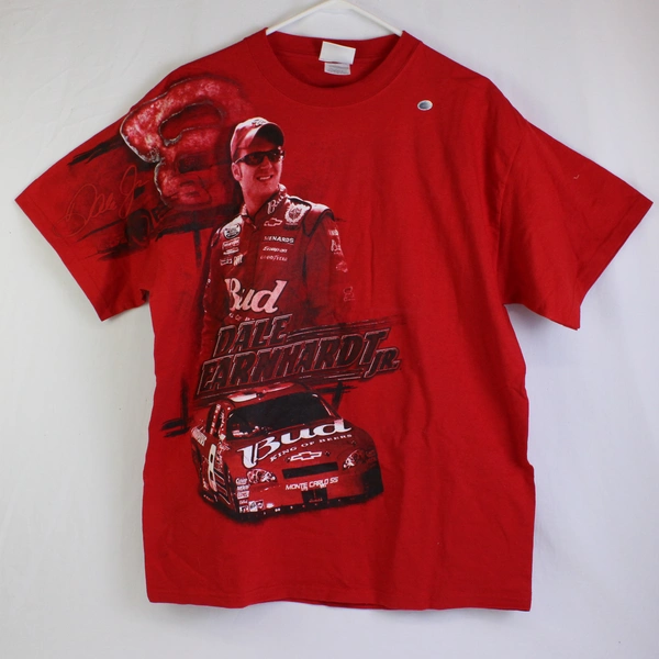 Chase Authentics NASCAR Dale Earnhardt Jr. Red T-Shirt Men's Size Large
