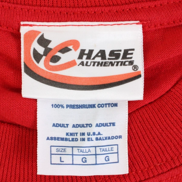 Chase Authentics NASCAR Dale Earnhardt Jr. Red T-Shirt Men's Size Large