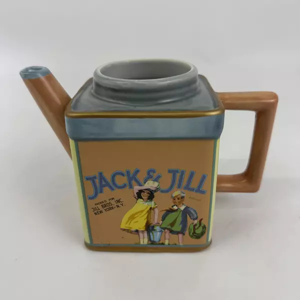 Sakura Vintage Labels Jack and Jill Stoneware 14 Ounce Creamer
