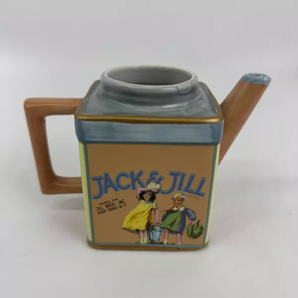 Sakura Vintage Labels Jack and Jill Stoneware 14 Ounce Creamer