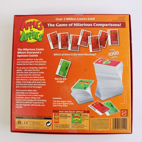 2007 Mattel Apples to Apples Complete Card Game