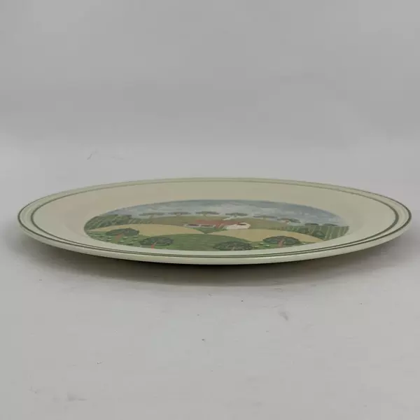 Sangostone Country Cottage Serving Platter Chop Plate Round 12" 3645