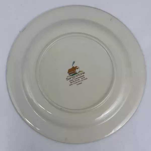 Sangostone Country Cottage Serving Platter Chop Plate Round 12" 3645