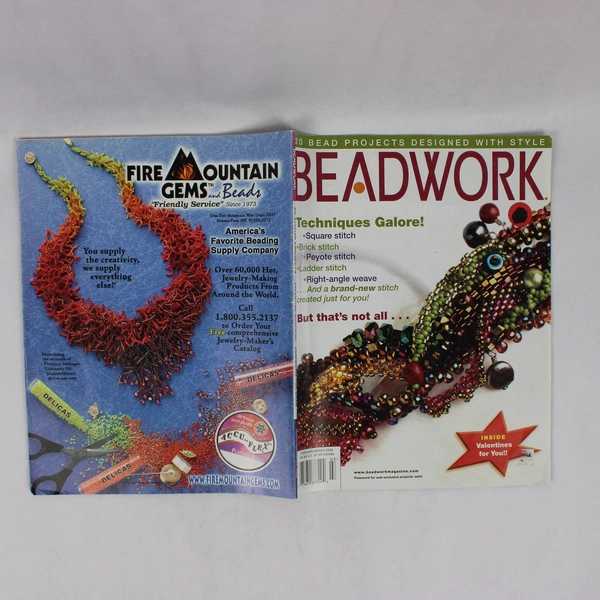 Beadwork Magazine February March 2006 Featuring Techniques Galore