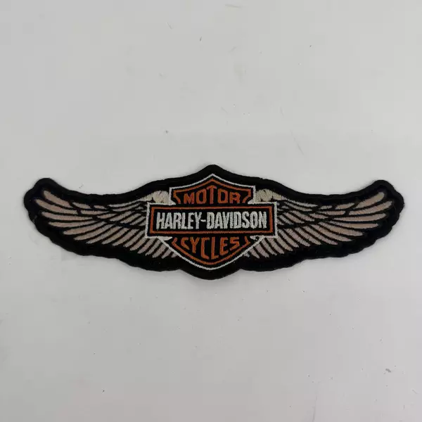 Harley-Davidson 8 in. Embroidered Winged Bar & Shield Logo Emblem Sew-On Patch