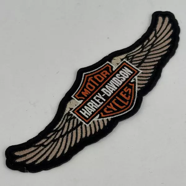 Harley-Davidson 8 in. Embroidered Winged Bar & Shield Logo Emblem Sew-On Patch