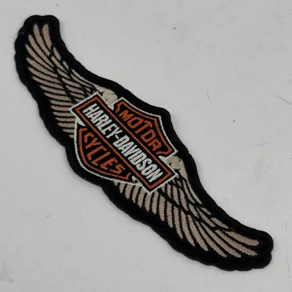 Harley-Davidson 8 in. Embroidered Winged Bar & Shield Logo Emblem Sew-On Patch