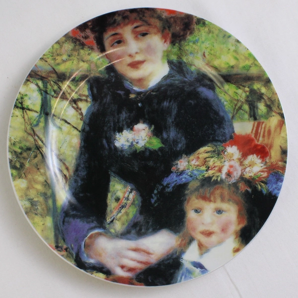 Lot Of 4 Sakura Genuine Porcelain Renoir Pattern Salad Plates 8.25" Diameter