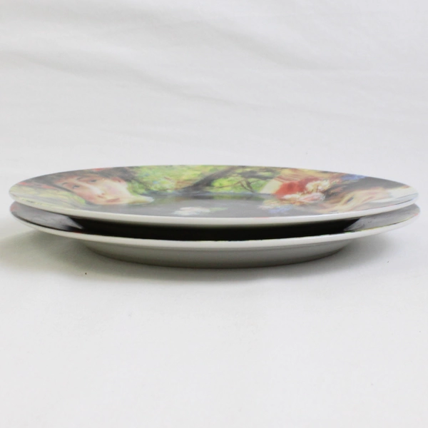 Lot Of 2 Sakura Genuine Porcelain Renoir Pattern Salad Plates 8.25" Diameter