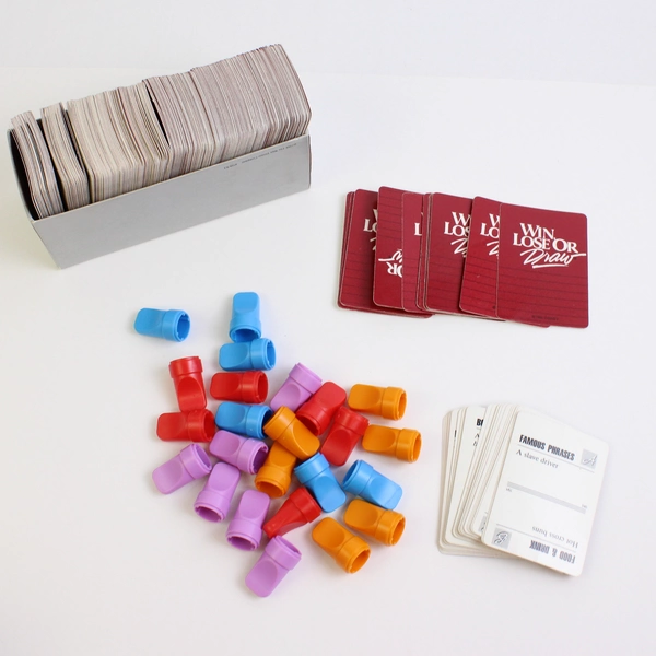 Vintage 1988 Milton Bradley Win Lose or Draw Party Edition Missing Timer