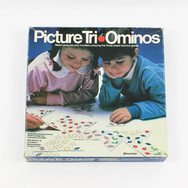 Vintage 1980 Pressman Picture Tri-Ominos Missing Instructions
