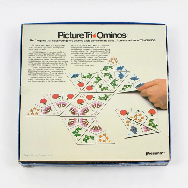 Vintage 1980 Pressman Picture Tri-Ominos Missing Instructions