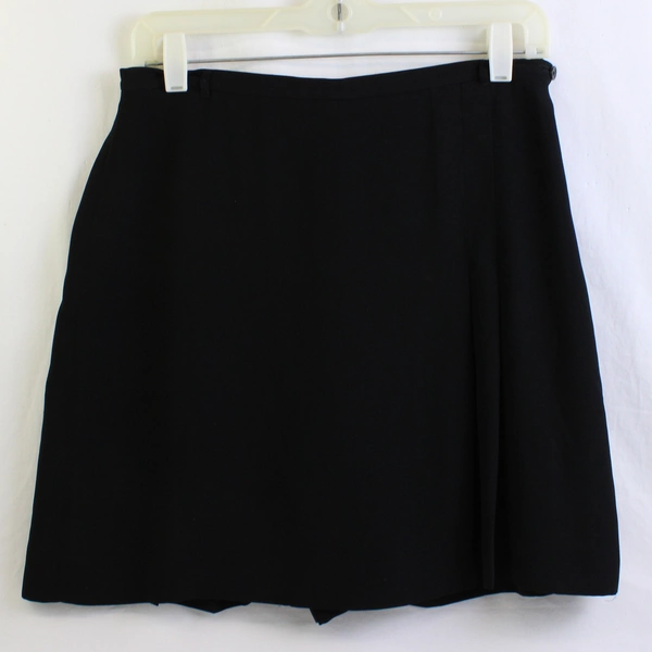 Banana Republic Solid Black Short Skirt Women's Size 8