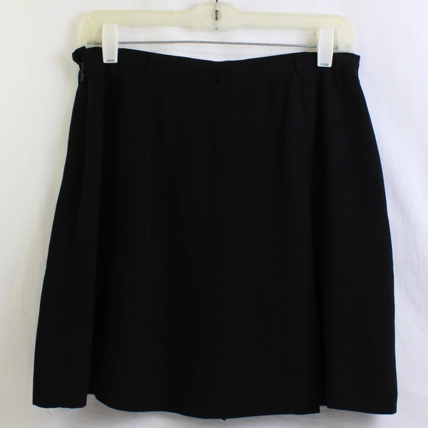 Banana Republic Solid Black Short Skirt Women's Size 8