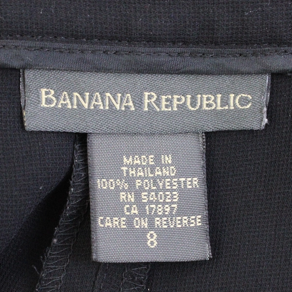 Banana Republic Solid Black Short Skirt Women's Size 8