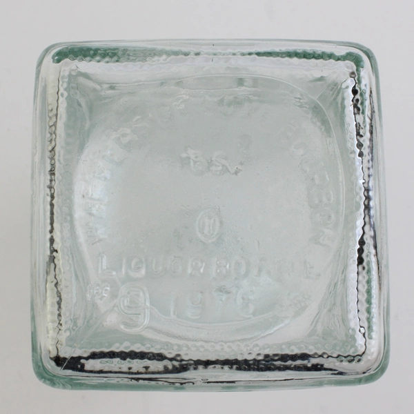 Walkers Deluxe Bourbon Clear Glass Liquor Bottle 1975 Decanter 11" Tall