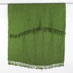 Pottery Barn Green Acrylic Knit Throw Blanket 50"x70"