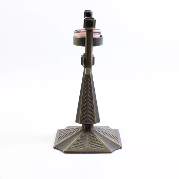 Unbranded Metal Candelabra 2 Tea Light Candles Holder 8.5" Tall