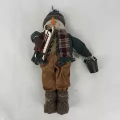 Dan Dee Collectors Choice Snowman with Sled And Pail of Cones Figure 18 Inch